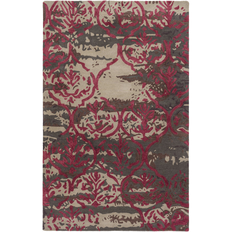 Dilorenzo Damask Indoor Rug, Rectangle 9' x 13'