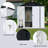 6FTx4FT White Outdoor Storage Shed with Apex Roof