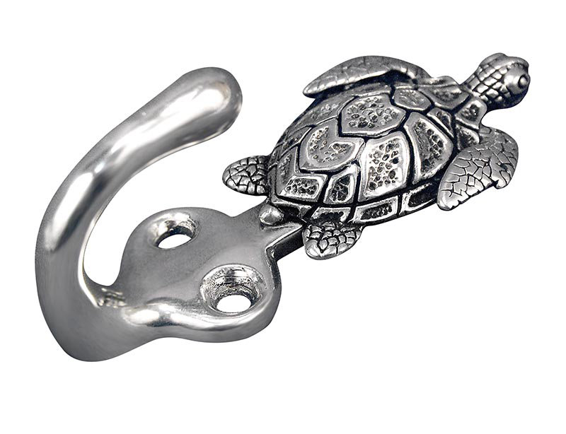 Pollino Wall Hook, Antique Silver