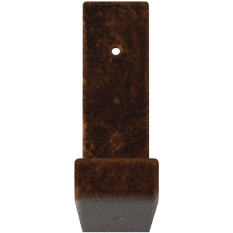 Steel Hanging Shelf Bracket, 7" H x 2" W x 12" D, Powder Coated Black