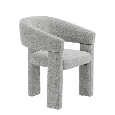 Upholstered Barrel Dining Arm Chair