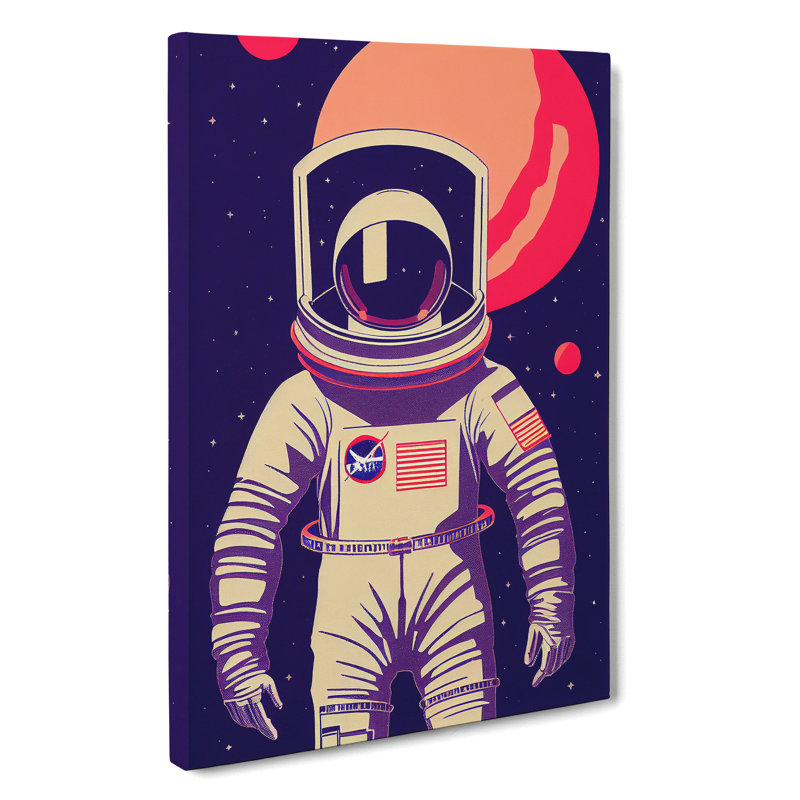 Amazing Astronaut - Wrapped Canvas, 60cm H x 40cm W x 3cm D