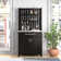 Aggeo 31'' 1 Drawer Wine Bar with Storage Cabinet and Shelves