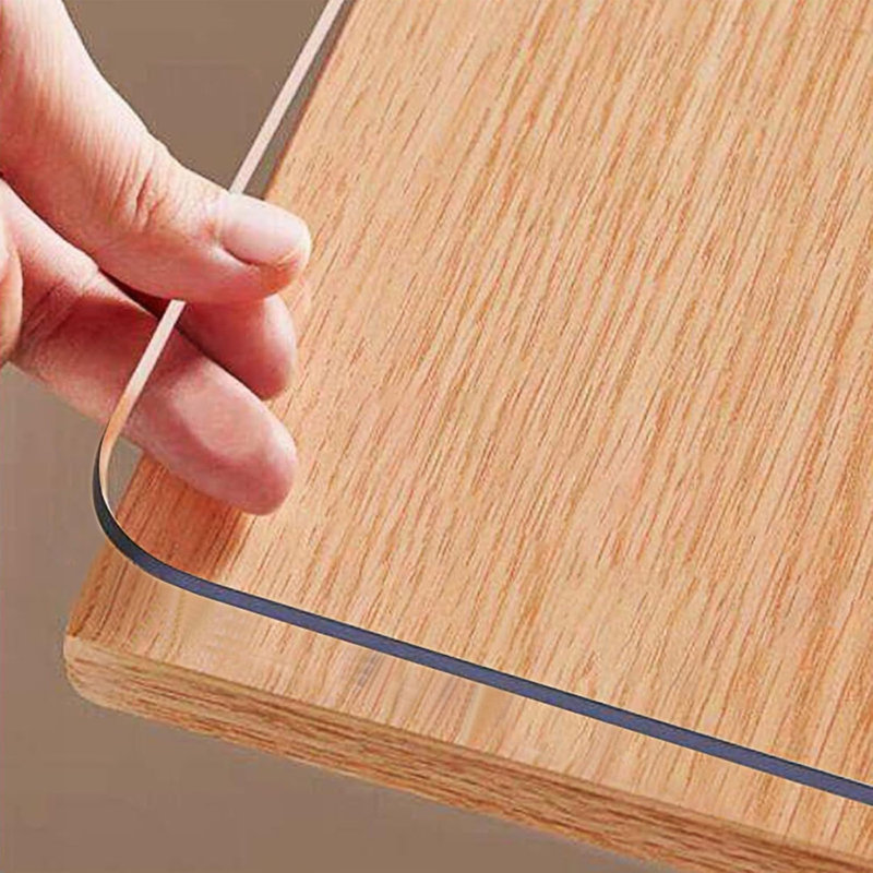 Clear Table Protector 60 x 120 cm, Thick Plastic Table Cover, Table Protector