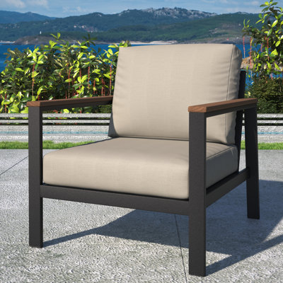 Chaise longue d'extérieur avec coussins Sunbrella® Townsend