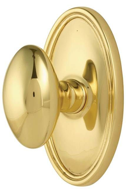 Passage Egg Knob with Oval Rose