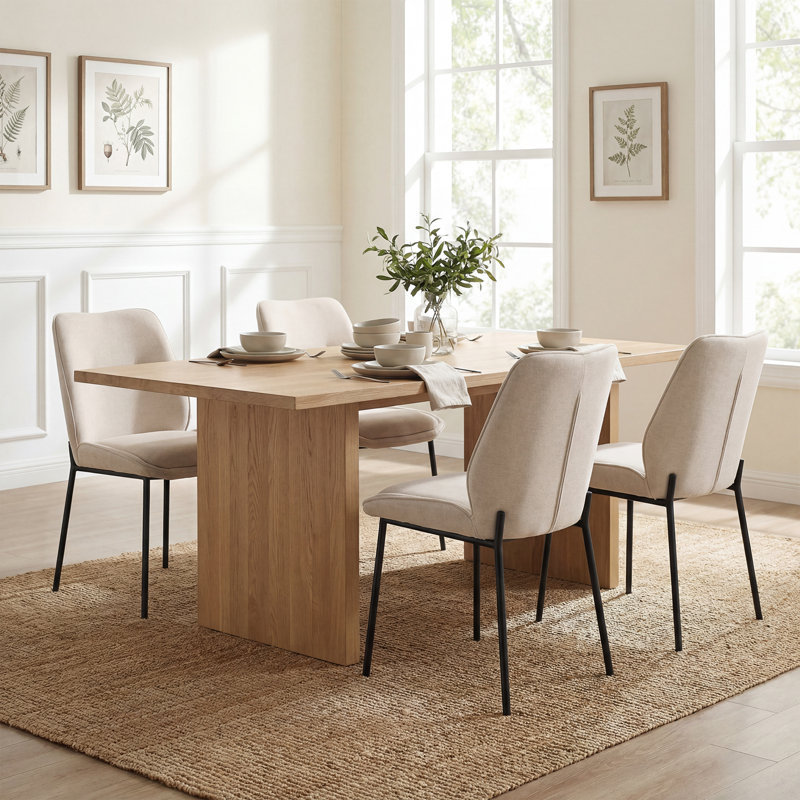 Taylar 49.5cm H Upholstered Upholstered Back Accent, Beige