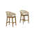 Beige Polyester/ Teak Frame selected