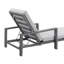 Chaise longue d'extérieur à dossier réglable en alliage d'aluminium