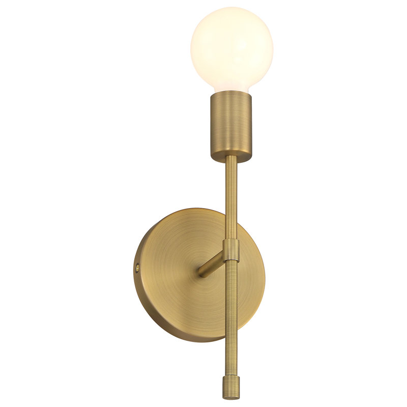 Cheryl 1 Light LED Wall Sconce, Antique Brushed Brass