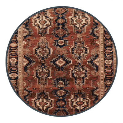 Machine Washable Persian Brown Area Rug