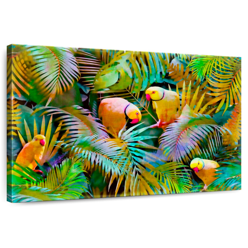 Brampt oiseau des tropiques, H 20 po x l 30 po
