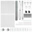 Vidaxl Fence With Posts PVC-Coated Steel-116798245-116798249