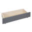 Lit plateforme tapissier avec 2 tiroirs et 1 lit gigogne, tête de lit classique pour un rangement et un confort maximaux-1554430588