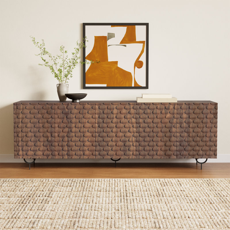 Rori TV Stand for TVs up to 48", Antique Brown
