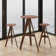 Rosheka Counter Stool with Solid Wood Frame