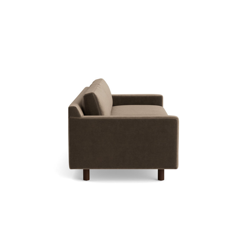 Hunter No Welt 90 Sofa, Performance Velvet - Otter, Sienna