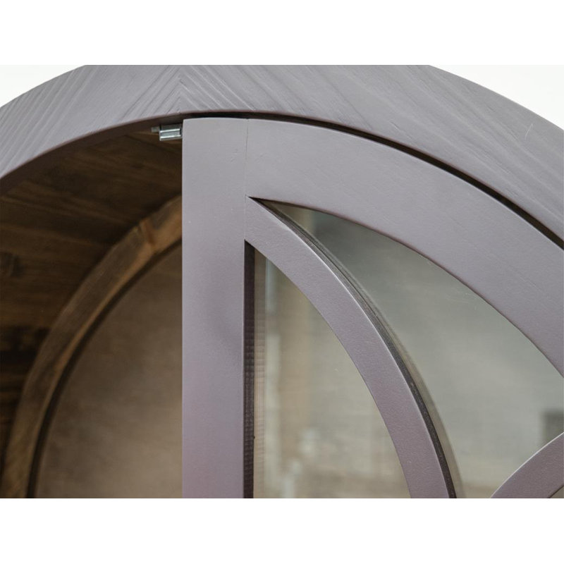 Armoire 2 portes en verre Baskerville, Rouge