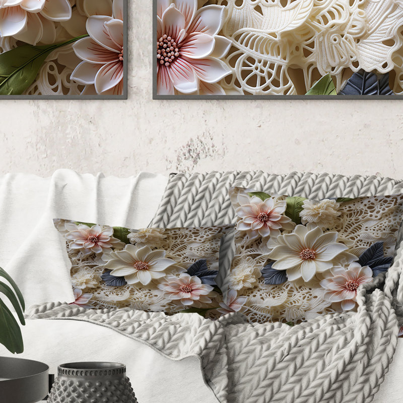 Coussin décoratif V, H 18 po x l 18 po