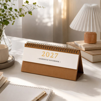 Memo Calendar 2027 Series Desk Calendar / Work Attendance Tracker