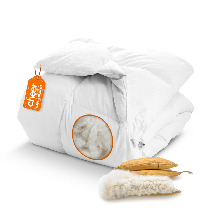 Twin White Down Alternative Cotton Comforter