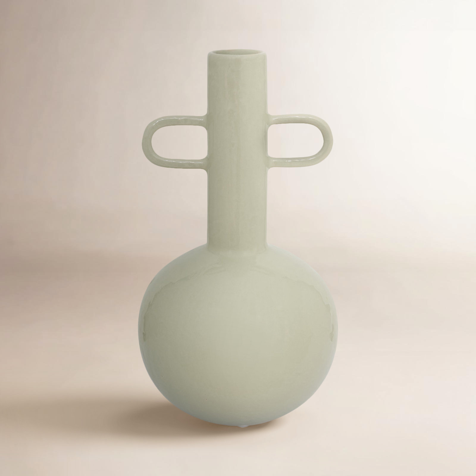 Saguaro Stoneware Table Vase, Desert Sage