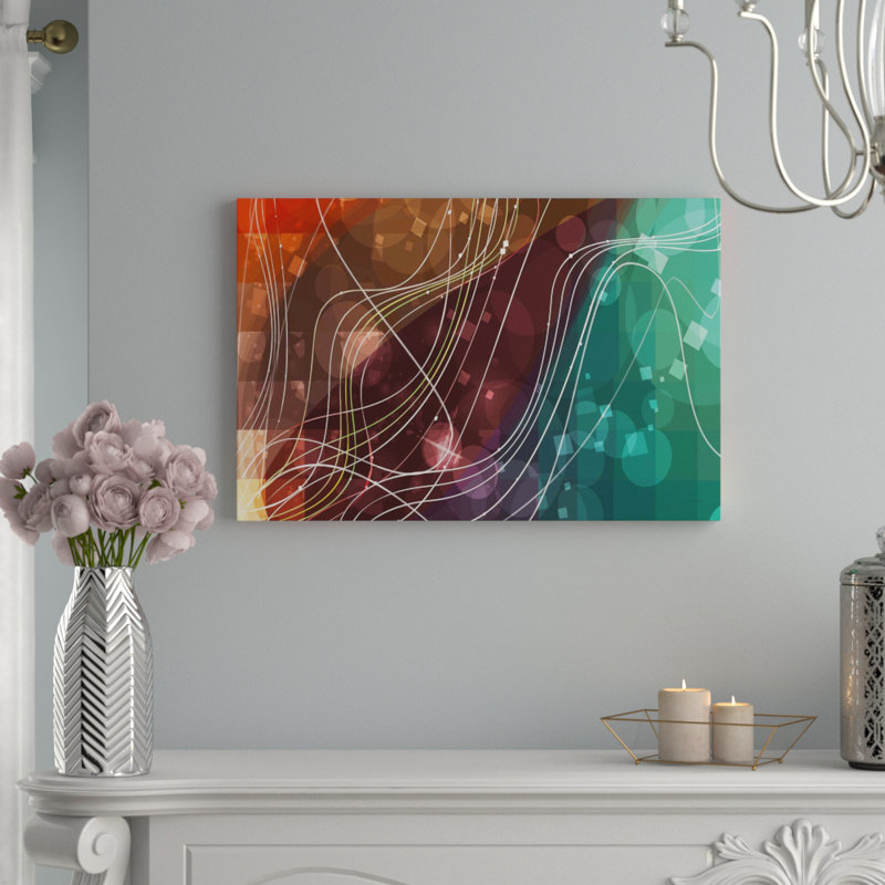 Glass Art, 80 cm H x 120 cm W, Brown