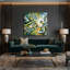 Art mural sur toile vert