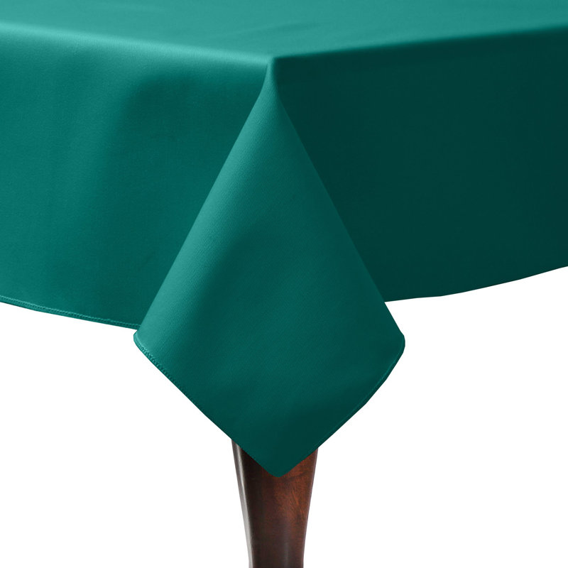 Jasmin Rectangular Tablecloth, 10, Teal, 72" x 48"