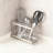3-Compartment Utensil Drying Rack And Organizer With Rust-Resistant Mesh, Countertop Or Wall Mount Holder For Kitchen And Bathroom