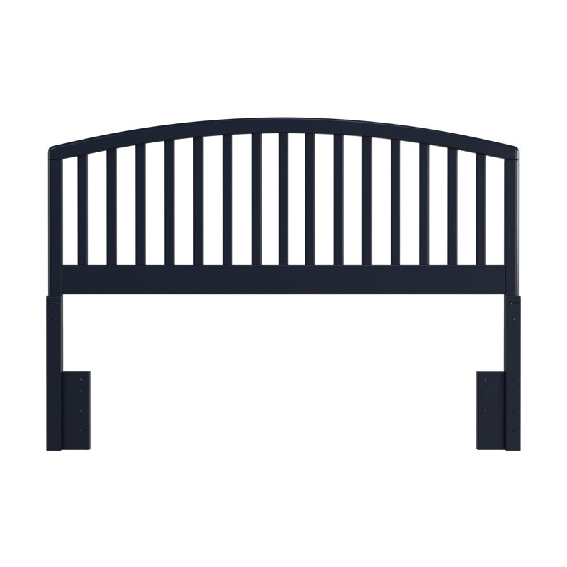 Brekke Solid Wood Headboard, Full/Queen, Dark Navy