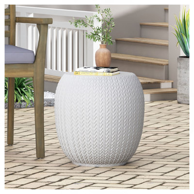 Outdoor Lightweight Concrete Side Table