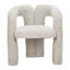 Chaise de salle à manger à accoudoirs gris à dossier ouvert