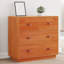 Nyeli Solid Wood 80cm W 3 - Drawer Chest of Drawers