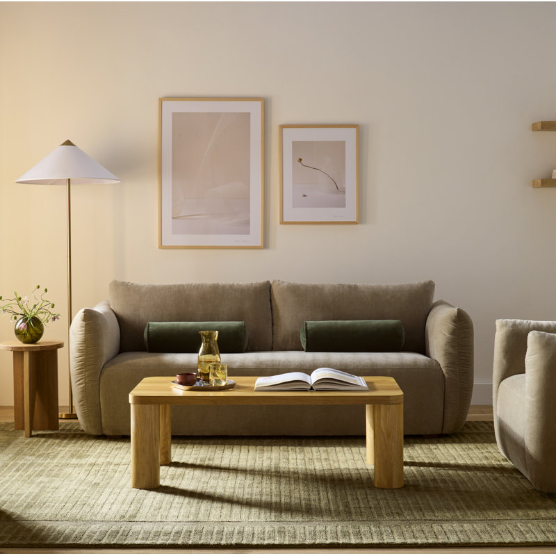 Patricio Single Coffee Table, 16.14" H x 48.03" L x 25.98" W, Natural