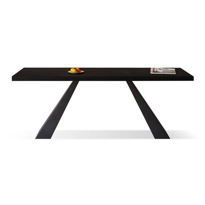Table de salle à manger rectangulaire noire