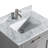 Lachine 30 " W Free Standing Wall Mounted 1 Single With Carrara Marble Top with Mirror-1222873756