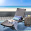 Chaise de patio réglable à dossier - et métal, dossier de style extérieur brun multi style