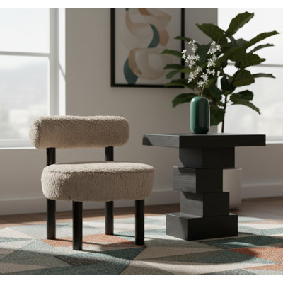 Fauteuil d'appoint rembourré Ambre