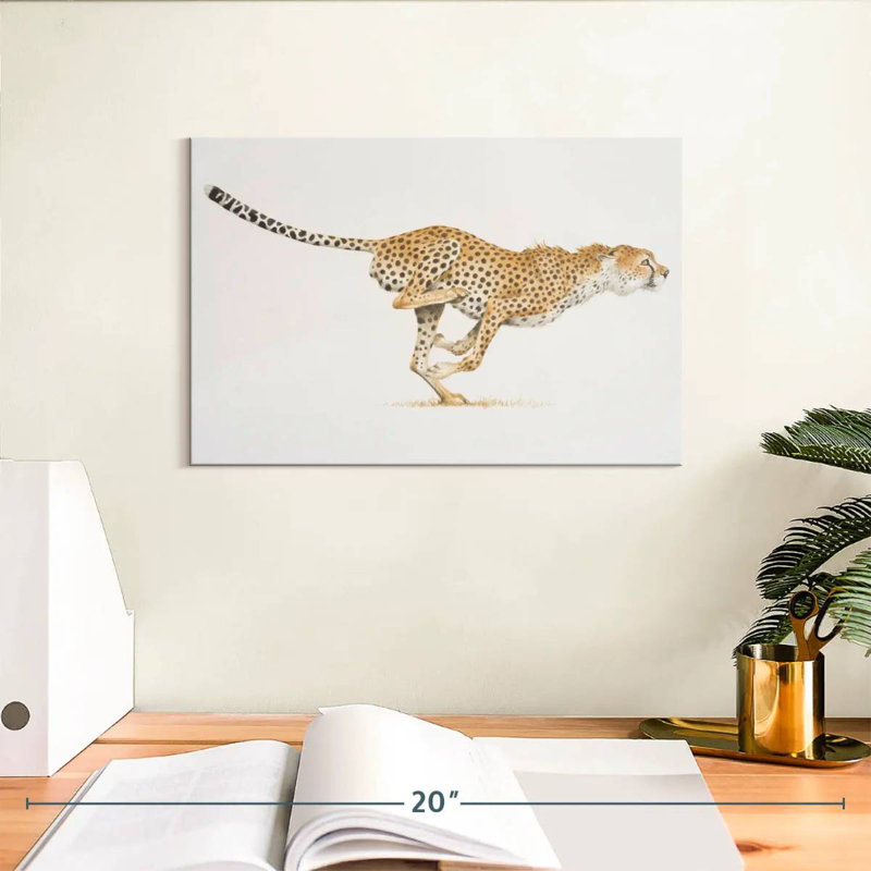 Brampt Running Wild Cat, 8" H x 12" W