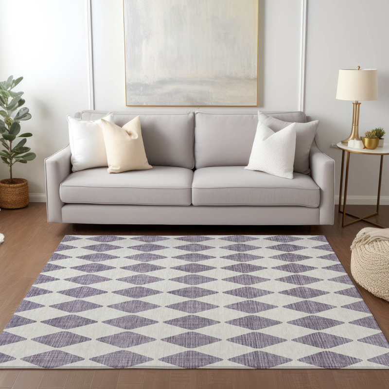 Tapis intérieur / extérieur Fayme, Rectangle 2 pi 6 po x 3 pi 10 po
