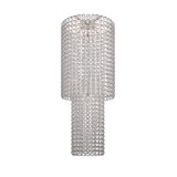 Giogali Ceiling Lamp Ca2 Crystal Smoky Glossy Chrome E26 Ul