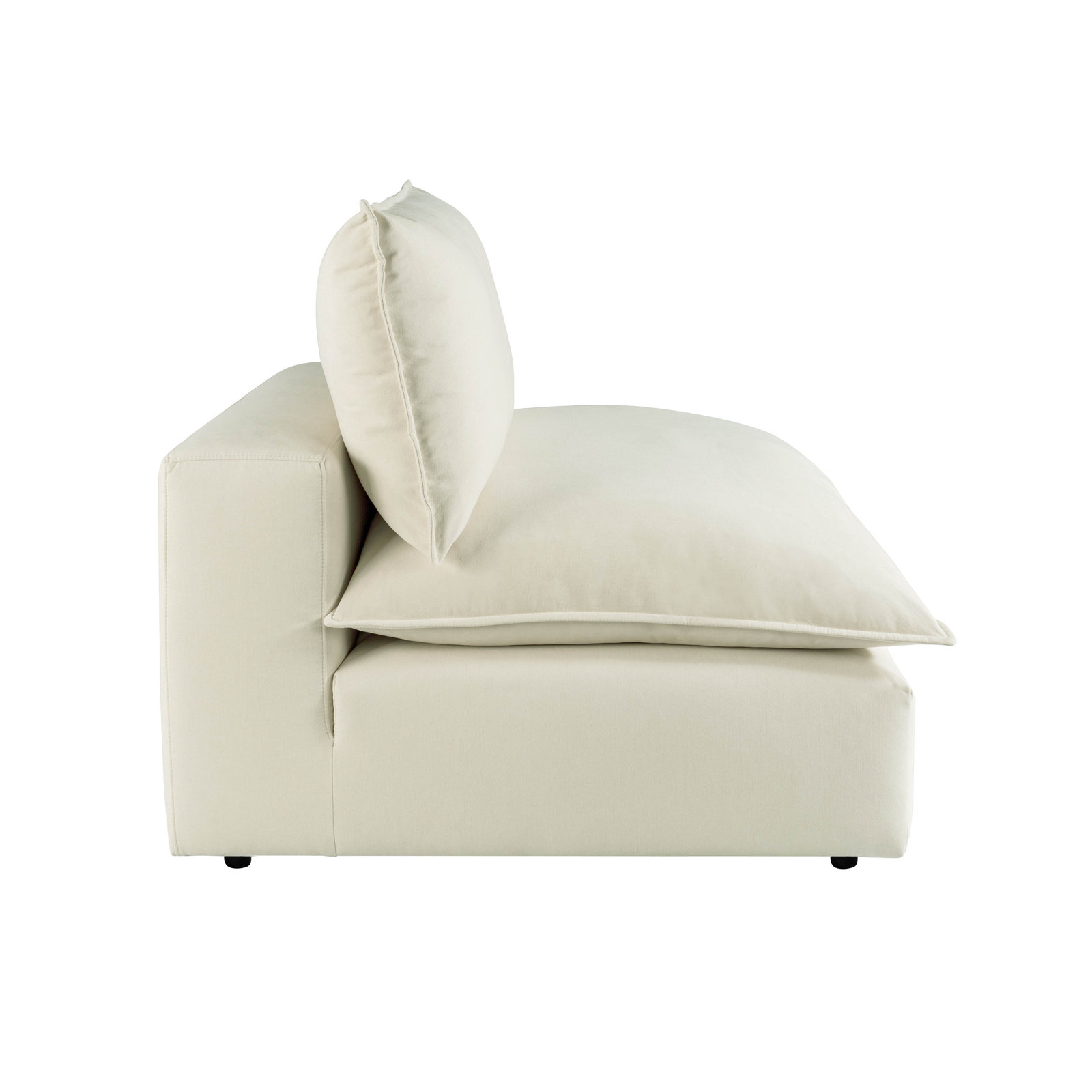 Ellaria Accent Chair, Natural Polyester