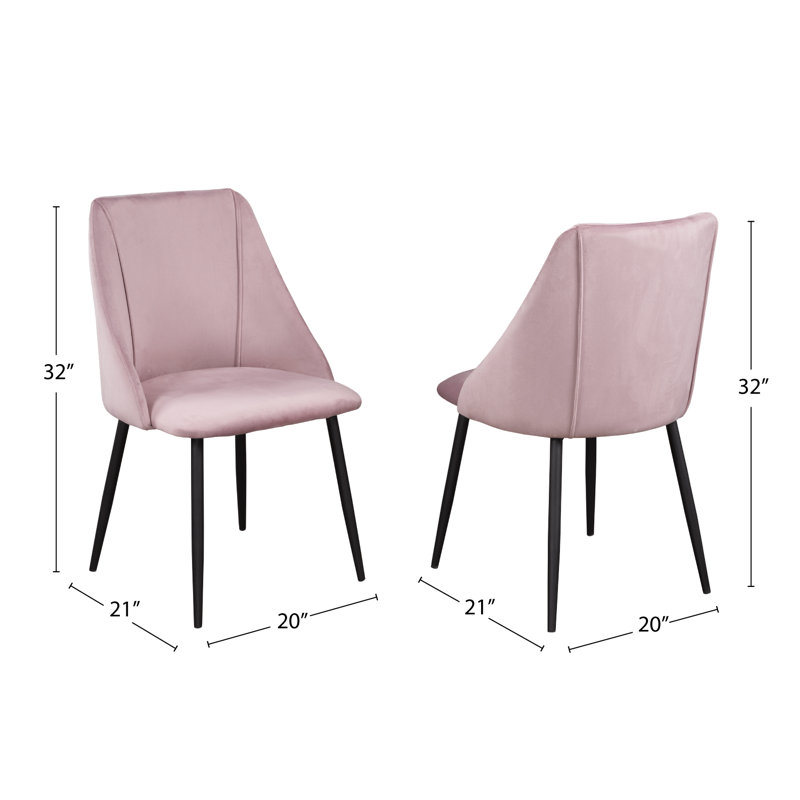 Fauteuil d'appoint en velours, Rose