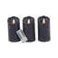 Ensemble de 3 bougies sans flamme 17 étages sans parfum-24389055