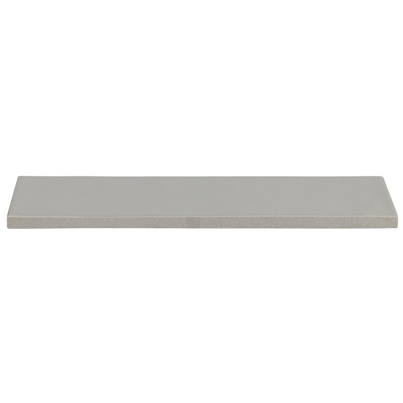Carreau de métro style mur de brique en porcelaine 8 po x 2 po, Gris
