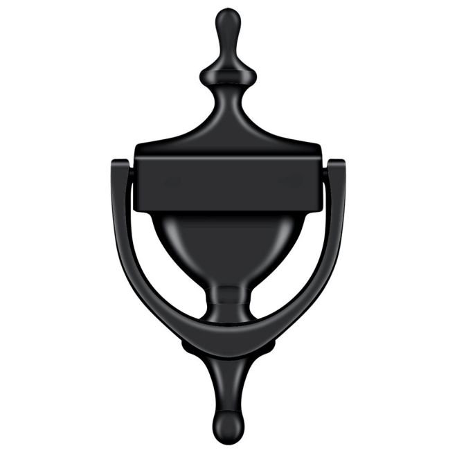 Victorian Black Painted Metal Trophy Cup Door Knocker