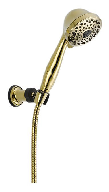 Universal Showering Components Full/Standard Handheld Shower Head, Brilliance Polished Brass