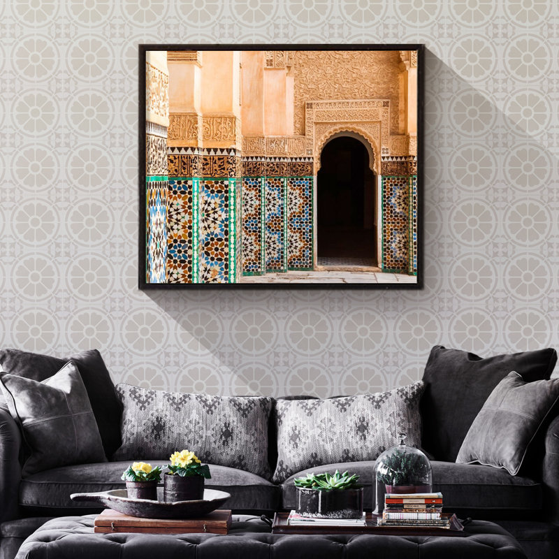 Sintra 8" x 8" Cement/Marble Patterned Wall & Floor Tile