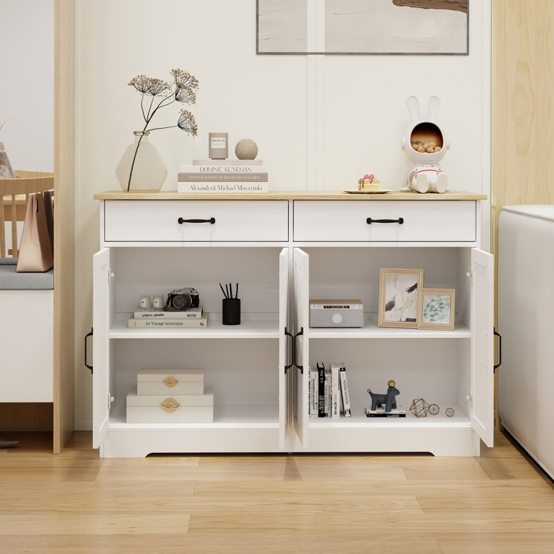 Buffet 47,95 "avec 2 tiroirs Farmhouse Buffet